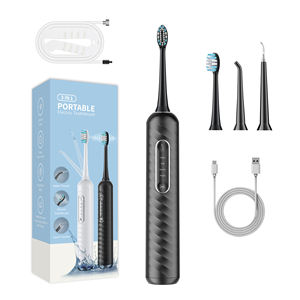 Flosser de <span class=keywords><strong>agua</strong></span> de alta presión <span class=keywords><strong>Cepillo</strong></span> de <span class=keywords><strong>dientes</strong></span> eléctrico sónico con carga USB portátil y Flosser de <span class=keywords><strong>agua</strong></span> Combo en uno - Product Image 4