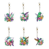 Nouvelle Peinture Diamant DIY Oiseaux Mignons de Haute Qualité 2025 – Taille Personnalisable, Vente en Gros, Porte-clés Acrylique Coloré, Décoration Maison