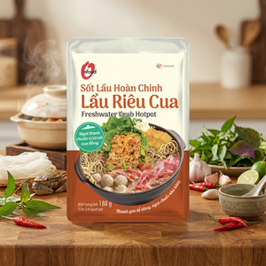 Base para Sopa de Cangrejo de Agua Dulce O'food 180g – Salsa Tradicional Vietnamita "Lau Rieu Cua" |   Venta al por mayor y OEM - Product Image 1
