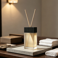 Diffuseur à bâtonnets sans BPA en verre 50 ml, huile essentielle premium, parfum longue durée 3 mois, fleur aromatique, cadeau de parfum d'ambiance pour la maison