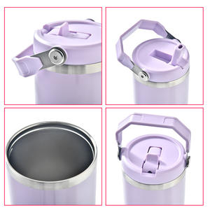 Nouvelle Bouteille Isotherme à Paille Rabattable 20oz pour Enfants, Couleurs Macaron, Isolation Sous Vide, Idéale pour les Voyages – Expédition depuis l'Entrepôt Américain - Product Image 6