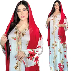 Dubai abaya Arab dress abaya + Kaftan women's Muslim dress Indian and Pakistani clothing