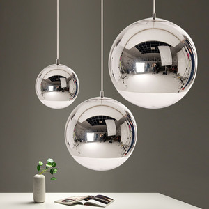 Lámpara de Techo Nórdica Posmoderna de una Sola Cabeza, Minimalista, Esférica, de Cristal Burbuja Dorado para Restaurantes, Bares, Tiendas de Ropa - Alimentación CA - Product Image 3