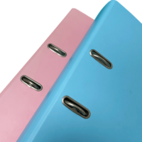 Classeur A4 en PP à 2 anneaux avec cordon élastique, couleur personnalisée, dossier à 2 trous pour le rangement de documents au bureau ou à l'école