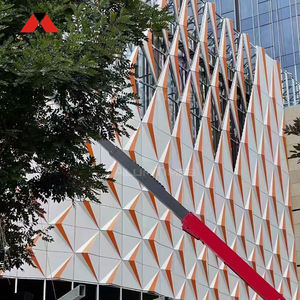 Panneau de fond en sequins 3D Alumtimes, panneau mural en aluminium 3D, revêtement décoratif mural, façade moderne imperméable - Product Image 2