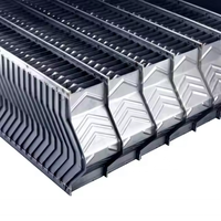 Lame de refroidissement longue de type contre-courant en PVC cellulaire de 125 mm/145 mm, résistante aux acides, isolante thermiquement et antidérapante, pour éliminateur de dérive en tour de refroidissement