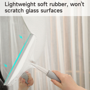 Realida đa năng ngắn xử lý scraper cho cửa sổ lau vòi hoa sen mục đích nhựa xử lý nhà gạt nước kính giống cây chổi - Product Image 2