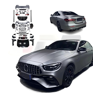 Kit Carrozzeria per Classe E 2009-2015 W212 Facelift a <span class=keywords><strong>W213</strong></span> <span class=keywords><strong>AMG</strong></span> E63, Montaggio Universale, Testato al 100%, Paraurti Avvitabile con Fari a LED - Product Image 1