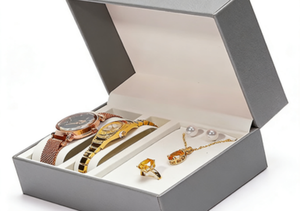 Boîte à montre rectangulaire de protection en cuir PU à rabat pour coffret cadeau de montre, collier et bague - Offre Spéciale - Product Image 3