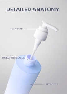 Flacone Vuoto in Plastica PET con Gradiente Blu e Bianco di Lusso, <span class=keywords><strong>100</strong></span> <span class=keywords><strong>ml</strong></span> 150 <span class=keywords><strong>ml</strong></span> 250 <span class=keywords><strong>ml</strong></span>, per <span class=keywords><strong>Shampoo</strong></span>, Gel Doccia e Lozione - Product Image 5