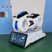 Máquina de Juego de Motocicleta VR Comercial, Simulador de Carreras Dinámico para Centros de Entretenimiento, Parques Temáticos, Centros Comerciales, Adultos
