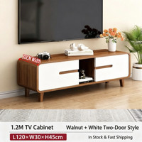 Ensemble de meuble TV et table basse de style minimaliste de luxe, meubles de salon modernes et élégants pour les petits appartements