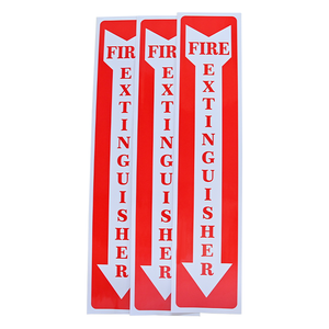 Adhesivo <span class=keywords><strong>de</strong></span> señal <span class=keywords><strong>de</strong></span> extinción <span class=keywords><strong>de</strong></span> incendios <span class=keywords><strong>de</strong></span> PVC impermeable duradero al por mayor para uso en exteriores en comunidades y empresas - Product Image 1