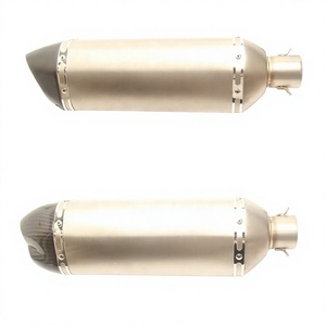 Tubo de escape de fibra de carbono para motocicleta modificada, silenciador de 51 mm resistente a altas temperaturas para motocicletas de turismo - Product Image 4