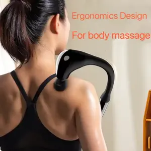 New Arrival 2024 Deep Tissue Body Massager Powerful Fascia Gun Massage Hammer U-Shaped Massage Gun With Extended Handle