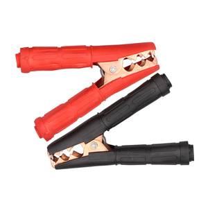 Connecteurs de batterie extra-larges, pinces de démarrage de voiture en cuivre pur épaissi, pinces crocodiles robustes avec connexion à sertir - Product Image 1