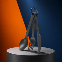 Ensemble de couverts en plastique réutilisables écologiques, couteau, fourchette et cuillère lavables pour pique-nique en plein air