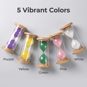 Eco Friendly Bamboo <b>Sand</b> <b>Timer</b> Hourglass for Tea Brewing Meditation Home Desk Decoration Minimalist Wooden Sandglass Gift - Product Image 2