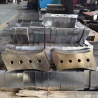 Lame de cisaille mobile en métal, en acier allié personnalisé, grande lame de cisaille hydraulique, couteau de cisaille bec d'aigle pour la découpe de ferraille