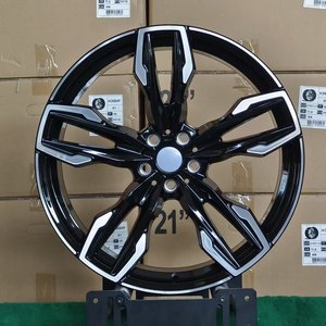 Rines SRX de 20/21 Pulgadas 5x112 en Negro Brillante con Acabado Mecanizado, 20X8.0 20X9.5 21X8.5 21X9.5, Ruedas de Aleación para Autos de Pasajeros para <span class=keywords><strong>BMW</strong></span> <span class=keywords><strong>X4</strong></span> <span class=keywords><strong>M40i</strong></span> <span class=keywords><strong>2022</strong></span> - Product Image 5