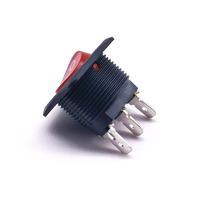 Meilleure vente d'usine interrupteur à bascule rond à tête carrée 3 broches 6A SPST on Off 110V interrupteur à bascule illuminé rouge