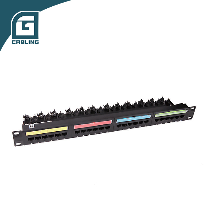 Gcabling Network 24 Port RJ45 UTP Cat6 <strong>Patch</strong> <strong>Panel</strong> <strong>Organizer</strong> <strong>Patch</strong> <strong>Panel</strong> Cat6 24 Port <strong>Patch</strong>-<strong>panel</strong> <strong>with</strong> <strong>Cable</strong> Management
