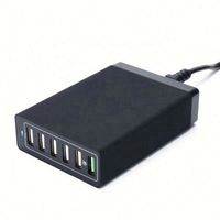 Station de charge USB de haute qualité 60W 6 ports 10A pour téléphone et tablette