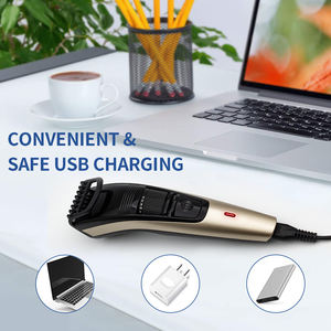 Máquina de barra para cortar cabello de peluquero eléctrica recargable C & C, cortadora de cabello, de bajo ruido maquinilla de afeitar, cortadora de cabello lavable para hombres - Product Image 4