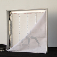 Profil en aluminium, impression unique, rétroéclairage LED, boîte lumineuse publicitaire portable, montage mural personnalisé, SEG