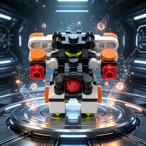 Flight No.1 Mecha Warrior Plastic ABS <b>Building</b> Blocks 62-Piece Small Set DIY Educational Science STEM Electronic Toy Kids - Product Image 1