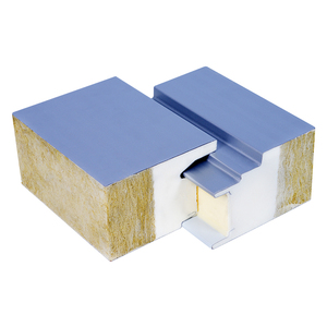 Bền Chi Phí Thấp Khách Sạn Rock Len Lớp Một Chống Cháy Sóng 75Cm Thép Bánh Sandwich Bảng Điều Khiển Cho Hội Thảo Bên Ngoài Bức Tường Thân Thiện Với Môi - Product Image 2