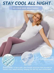 Oreiller de <span class=keywords><strong>grossesse</strong></span> complet en forme de U d'approvisionnement d'usine oreiller d'allaitement pour femmes enceintes pour un usage quotidien de sommeil latéral - Product Image 5
