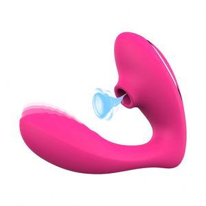 Waterproof G Spot Clit <strong>Sucker</strong> Sucking Silicone <strong>Vibrator</strong> With Clitoral Suction - Product Image 4