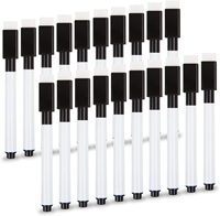 Marqueurs effaçables à sec magnétiques avec capuchon effaceur, marqueurs effaçables à sec miniatures pour tableau blanc en vrac, pointe fine, marqueurs pour tableau blanc pour étudiants