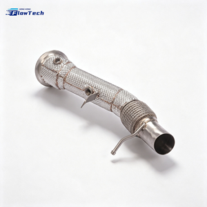 ท่อลงสเตนเลส 304 สำหรับรถแข่ง BMW 528i F10 F11 N20 2.0L Turbo – อัพเกรดท่อไอเสียแบบไหลสูงพร้อมแผ่นกันความร้อน - Product Image 6