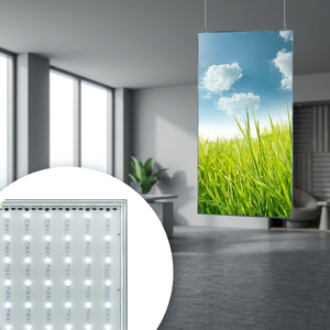 <b>LED</b> Ultra-Thin Custom Size <b>Light</b> <b>Box</b>-Aluminum Frame Tempered Glass Hanging Indoor Advertising Display IP65 Rated Full Color 5000 - Product Image 2