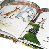 Livre pour enfants personnalisé en couleur pleine page, couverture souple A5, avec gaufrage, impression sérigraphique, impression offset sur papier d'art - Impression à la demande
