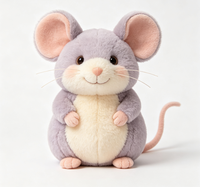 Usine de fabrication de jouets en peluche sur mesure OEM ODM |   Peluche souris en tissu doux, personnalisable avec logo, cadeau pour enfants