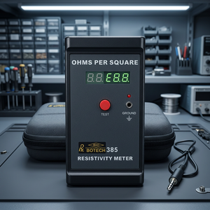 Medidor de Resistencia Superficial Electrónico BHO-385 con Precisión del 10%, 170g, Alimentado por Batería de 9V - Product Image 3