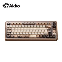 Clavier mécanique AKKO MU02 75% en noyer, traitement CNC, clavier interchangeable à chaud, touches PBT MOA
