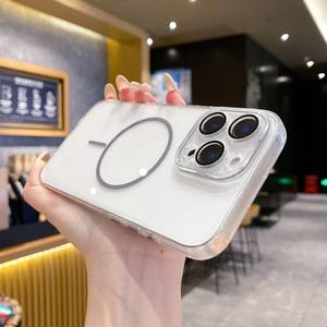 Rõ ràng <span class=keywords><strong>TPU</strong></span> Acrylic điện thoại di động trường hợp không dây sạc điện thoại trong suốt trường hợp với ống kính máy ảnh bảo vệ bìa cho Samsung S25 cạnh - Product Image 6