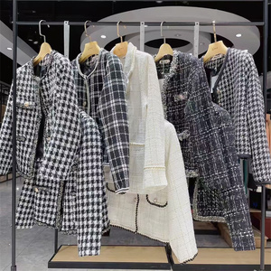 Prezzo Conveniente <span class=keywords><strong>2022</strong></span> Autunno e Inverno: Cappotto Piccolo Profumato di Tendenza, Abbigliamento Donna Usato Scontato, Vendita all'Ingrosso - Product Image 4