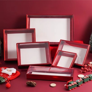 Tùy Chỉnh Sang Trọng Giáng Sinh Màu Đỏ Vàng Ưa Thích Sô Cô La Kẹo Bánh Bánh Hộp Với Nắp Rõ Ràng Valentine Của Ngày Hộp Quà Tặng - Product Image 6