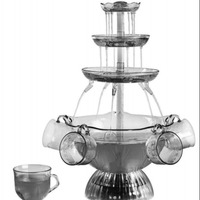 Machine à cascade d'eau avec base LED et 5 tasses