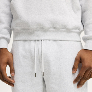 ชุดเซ็ตเสื้อฮู้ดดี้และกางเกงขาสั้นลำลองผ้าโพลีเอสเตอร์/คอตตอนคุณภาพสูง ระบายอากาศได้ดี ปรับแต่งได้ สำหรับฤดูใบไม้ร่วง สไตล์สตรีทแวร์ พร้อมลายพิมพ์ดิจิทัล - Product Image 4