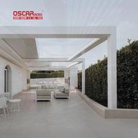 Pergola Bioclimatique Imperméable avec Revêtement en Poudre Motorisée ou Manuelle pour Balcon, Jardin, Terrasse – Abri Extérieur Rétractable