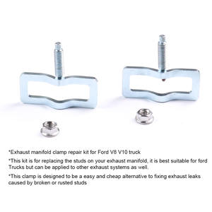 Kit de réparation de collier de collecteur d'échappement pour camion Ford V8 V10, pièces de modification automobile avec goujons, nouveau modèle - Product Image 3
