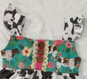 Conjuntos de Ropa para Niñas Pequeñas al por Mayor, Diseño con Estampado de Vaca, Conjuntos Cortos de Verano 2022, Conjuntos de Ropa para Bebés y Niños de 2 Piezas - Product Image 5