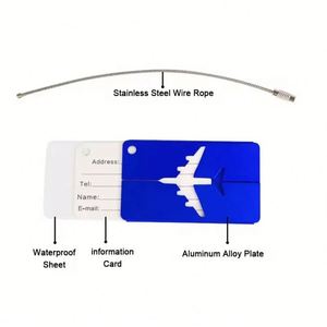 ป้ายแท็กกระเป๋าเดินทางอะลูมิเนียมสี ขนาด 7.5 ซม. ป้ายแท็กกระเป๋าเดินทางโลหะแบบขายส่ง - Product Image 3