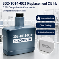 Encre de Remplacement Série C qCi 0,75L, Pièce Détachée Consommable q302-1014-003, Encre de Codage et de Marquage Industrielle Premium